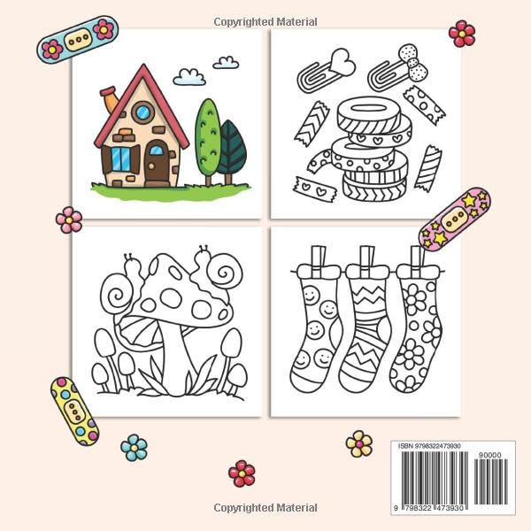Bold & Easy Coloring Book for Adults and Kids