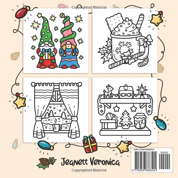 Cozy Girl Christmas Coloring Book: Bold and Easy Designs for Adults & Teens