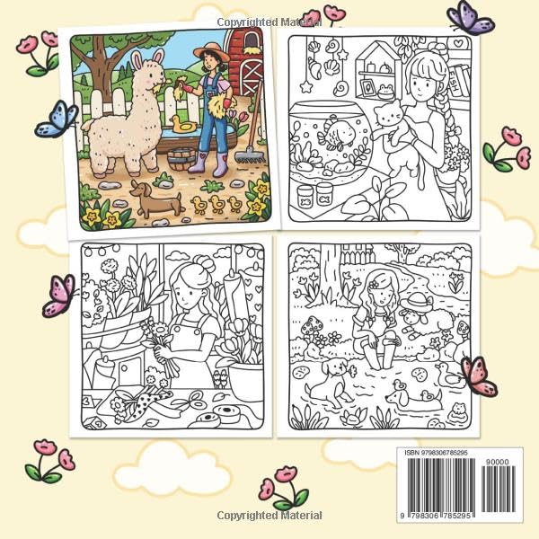 Cozy Girl Life: Cute Coloring Book for Adults & Teens