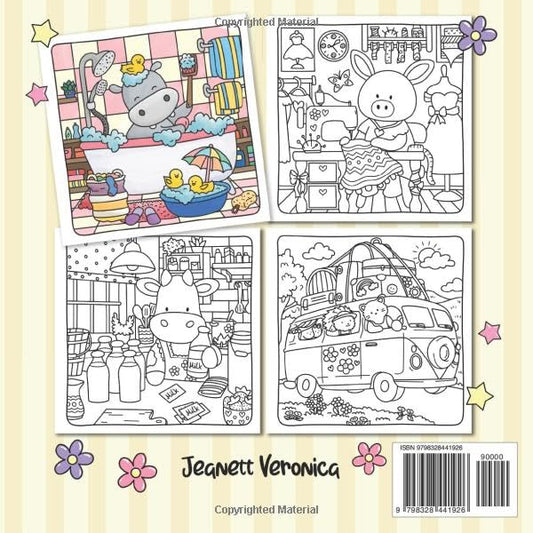 Cozy Moments: Cute Coloring Book for Adults, Teens, and Kids